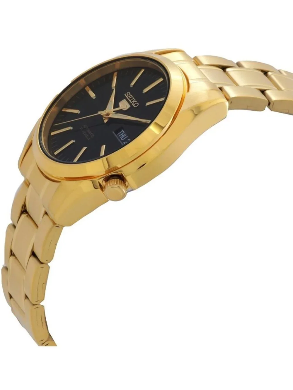 NWT Seiko 5 Automatic Black Dial Men's Watch